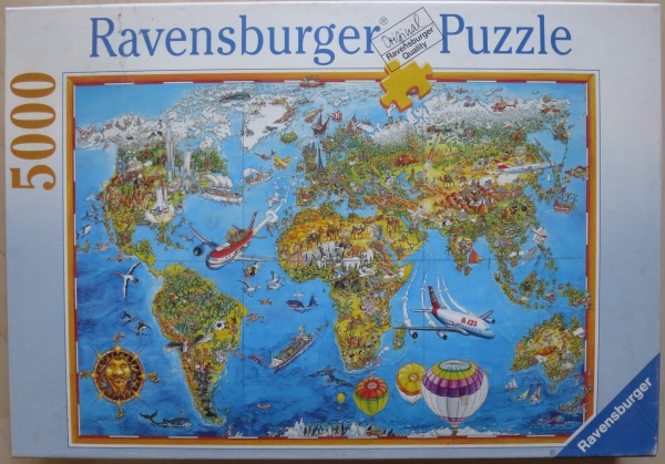 5000 Illustrierte Weltkarte Jigsaw Wiki